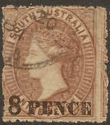 SOUTH AUSTRALIA 1876 8d On 9d SG 120 U #ABG258 - Used Stamps