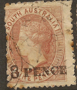 SOUTH AUSTRALIA 1876 8d On 9d SG 119 U #ABG261 - Used Stamps