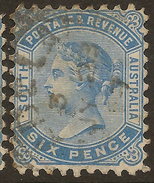 SOUTH AUSTRALIA 1883 6d QV P10 SG 185a U #ABG315 - Oblitérés