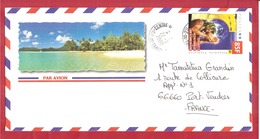 Y&T N°608 TAHITI    Vers FRANCE 2000 - Storia Postale