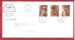 Y&T N°533+534+535 PAPEETE  Vers N CALEDONIE 1997 - Briefe U. Dokumente