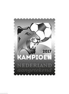 Nederland  2017 Voetbal Football Soccer Europees Kampioen2017 European Champion SILVERSTAMP IN SPECIAL CASE Postfris/mnh - Unused Stamps