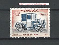 VARIÉTÉS  1961 N° 558  PEUGEOT 1898  NEUF * GOMME TRACE CHARNIÈRE ENLEVER  YVERT 0.40 € - Variétés