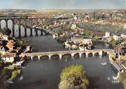 86-L'ISLE-JOURDAIN- LE PONT ST-SYLVAIN ET LE VIADU , VUE DU CIEL - L'Isle Jourdain