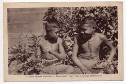 ILES SAMOA (OCEANIE / POLYNESIE) - DEUX PETITS "GAS" QUI SE CROIENT INTERESSANTS - Polinesia Francese