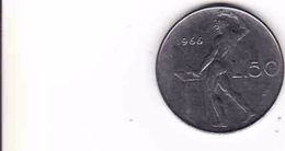 Italy 50 Lire 1966 R - 50 Lire