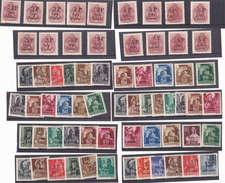 ROMANIA-HUNGARY 1945 WWII,NORTH TRANSYLVANIA,POSTA SALAJULUI,OVERPRINT,FULL SET 65 STAMPS,LOCAL POST,VERY RARE! - Emissioni Locali