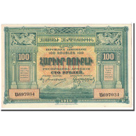 Billet, Armenia, 100 Rubles, 1919, Undated, KM:31, SPL - Armenië