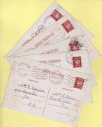 Correspondance De 160 Entiers Type Petain Iris - Famille Eyquem - Nice Grasse Alpes Maritimes - Frais De Port Offerts - Guerre De 1939-45