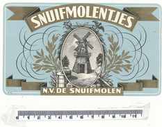 Etiquette Cigare - Snuifmolentjes - Labels