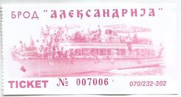 Boat Ticket From Ohrid Macedonia - Europa