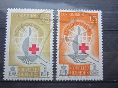 VEND BEAUX TIMBRES DES NOUVELLES - HEBRIDES N° 199 + 200, X !!! - Unused Stamps