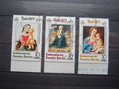 VEND BEAUX TIMBRES DES NOUVELLES - HEBRIDES N° 521 - 523 + BDF , XX !!! - Unused Stamps