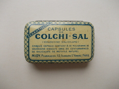 - Boite Métal. Capsules De COLCHI-SAL - Echantillon - Pharmacie - - Medizinische Und Zahnmedizinische Geräte