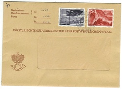 Liechtenstein // 1959 // Lettre Remboursement Du Service Philatélique 1er Jour - Brieven En Documenten