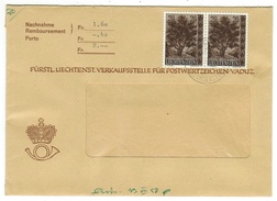 Liechtenstein // 1958 // Lettre Remboursement Du Service Philatélique 1er Jour - Covers & Documents