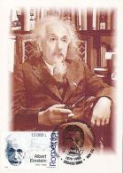 65112- ALBERT EINSTEIN INTERNATIONAL YEAR, SCIENTIST, MAXIMUM CARD, 2005, ROMANIA - Albert Einstein