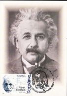 65113- ALBERT EINSTEIN INTERNATIONAL YEAR, SCIENTIST, MAXIMUM CARD, 2005, ROMANIA - Albert Einstein