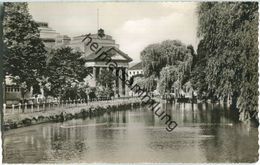 Detmold - Landestheater - Burggraben - Foto-Ansichtskarte - Detmold