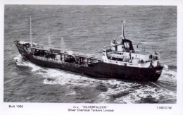 Great Britain Picture Postcard Silver Chemical Tanker Ltd M. V. "Silverfalcon" Ship - Pétroliers