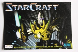 Carte Postale Publicitaire StarCraft Jeu Vidéo Blizzard Ubi Soft 1997 - Merchandising