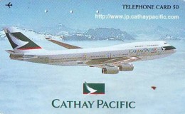 Télécarte  JAPON * 110-016  * CATHAY PACIFIC  (2275) * Phonecard JAPAN * Airplane * Flugzeug AVION * AIRLINE - Avions