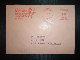 LETTRE EMA P 8720 à 100 Du 5 10 72 AVIZE (51 MARNE) LE CHAMPAGNE OUDINOT N'est Un Luxe Que Si La Joie De Vivre En Est Un - Wein & Alkohol