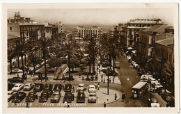 Lebanon  Beyrouth Place Des Canons   P. Used Liban 1 Stamp Poste Aérienne 1952 To Zagreb American Cars - Liban