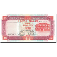 Billet, Macau, 10 Patacas, 2001, Undated, KM:77, NEUF - Macau