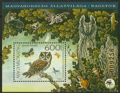 HUNGARY 2017 FAUNA Animals. Night Birds Of Prey OWLS - Fine S/S MNH - Neufs