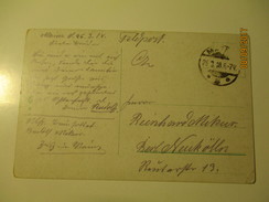 GERMANY FELDPOST  1918  MAINZ KURFÜRSTLICHES SCHLOSS   , OLD POSTCARD , KO - Other & Unclassified