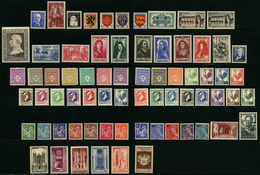 FRANCE - ANNEE COMPLETE 1944 - YT 599 à 668 ** - 70 TIMBRES NEUFS ** - 1940-1949