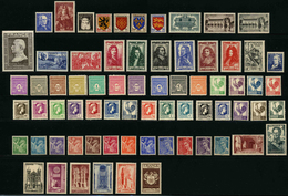 FRANCE - ANNEE COMPLETE 1944 - YT 599 à 668 ** - 70 TIMBRES NEUFS ** - 1940-1949