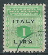 1943 OCCUPAZIONE ANGLO AMERICANA SICILIA 1 LIRA - R13-8 - Occ. Anglo-américaine: Sicile