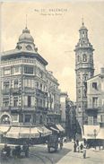 1908 , VALENCIA - PLAZA DE LA REINA , TARJETA POSTAL CIRCULADA - Valencia