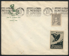TOPIC MEDICINE "Envelope With Fancy Corner Card Of Institute For LEPERS, Postm - Médecine