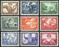 GERMANY Yvert 470/478, Wagner, Complete Set Of 9 Values, Mint No Gum, VF, Catal - Autres & Non Classés