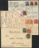GERMANY 2 Covers And 2 Postcards Sent To Argentina In 1920 And 1921, Some Very - Andere & Zonder Classificatie
