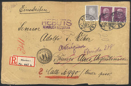 GERMANY Front Of A Registered Cover Sent From München To Buenos Aires On 20/JUN - Otros & Sin Clasificación