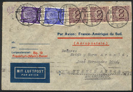 GERMANY Airmail Cover Sent From Bremen To Buenos Aires On 9/FE/1934  Franked Wi - Otros & Sin Clasificación