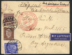 GERMANY Airmail Cover Sent From Yever To Buenos Aires On 13/MAR/1934 Franked Wi - Andere & Zonder Classificatie