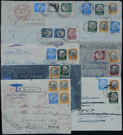 GERMANY 9 Airmail Covers Sent To Argentina Between 1935 And 1941, Most With Int - Andere & Zonder Classificatie