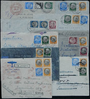 GERMANY 9 Airmail Covers Sent To Argentina Between 1935 And 1941, Most With Int - Otros & Sin Clasificación