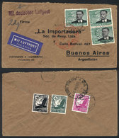 GERMANY Airmail Cover Sent From Hamburg To Buenos Aires On 9/SE/1935 Franked Wi - Altri & Non Classificati