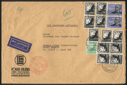GERMANY Airmail Cover Sent From Hannover To Buenos Aires On 2/NO/1938 With High - Andere & Zonder Classificatie