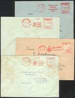 GERMANY 4 Covers Sent To Argentina In 1939 With Metered Postages, Very Nice And - Otros & Sin Clasificación