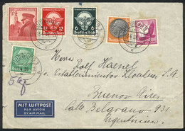 GERMANY Airmail Cover Sent From Duisburg To Buenos Aires On 13/AP/1939 Franked - Andere & Zonder Classificatie