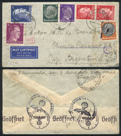 GERMANY Airmail Cover Sent From Kiel-Gaarden To Buenos Aires On 28/SE/1941 Fran - Otros & Sin Clasificación