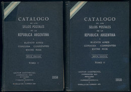 ARGENTINA KNEITSCHEL, Victor: Catalogo Especializado, 1958 Edition, 2 Volumes, - Autres & Non Classés