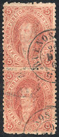 ARGENTINA GJ.19, 1st Printing, Clear Imrpession, Beautiful Vertical Pair, Posit - Unused Stamps